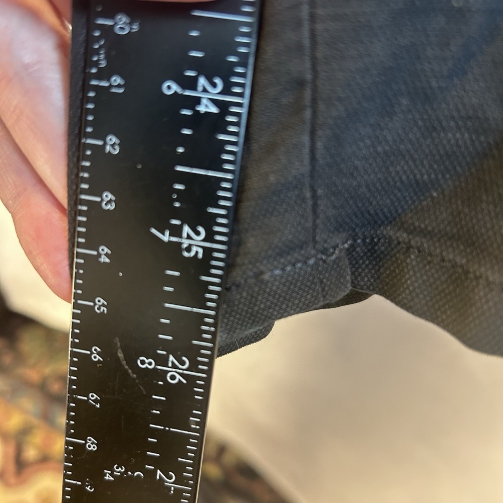 Eileen Fisher Pants Black Size 14 Zip Cotton And Hemp Blend Tapered Pockets EUC - Picture 9 of 12